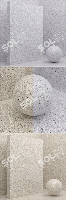 Title: Seamless Stone & Quartz Coating Set 3D model image 3