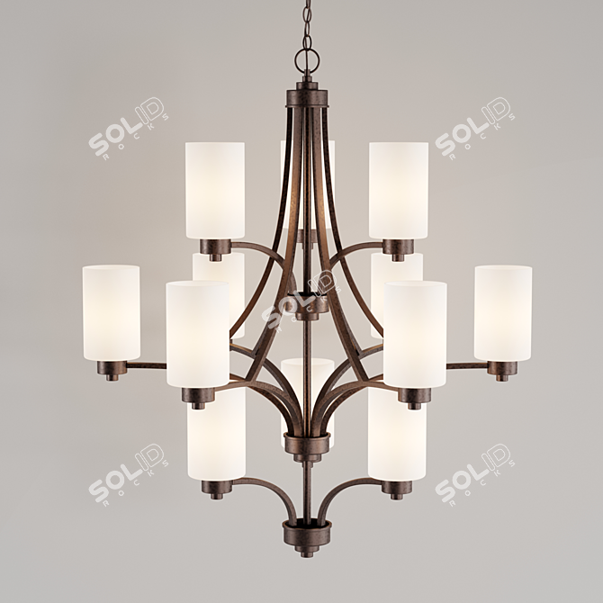 Parkdale 12-Light Chandelier | Oil Rubbed Bronze 3D model image 1