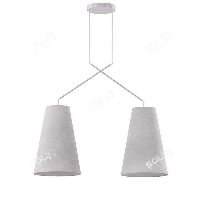 Modern Suspension Light: Nowodvorski ALANYA 3D model image 1