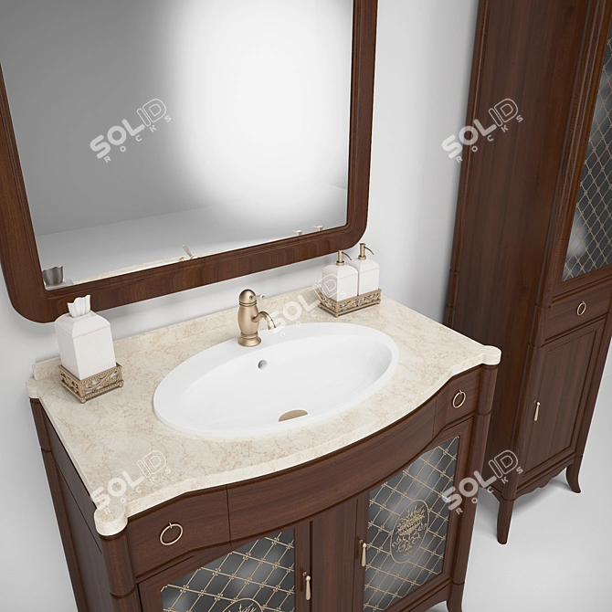 Opadiris Victoria: Elegant Bathroom Furniture 3D model image 2