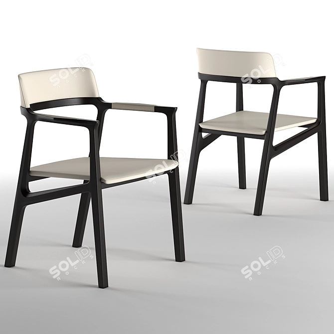 Giorgetti Alexa Chair: Sleek Design, High-Quality Materials 3D model image 1