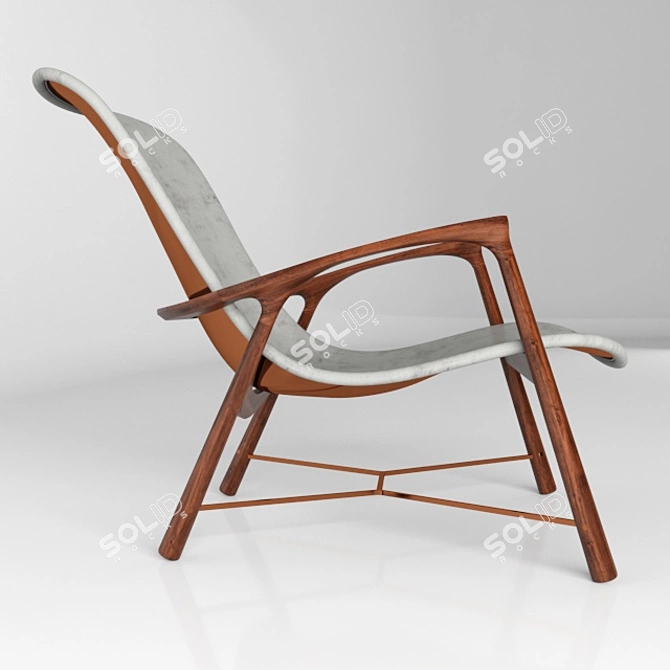  Sleek Silhouette Chair 3D model image 2