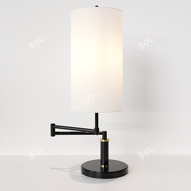 Anton Swing Arm Table Lamp 3D model image 1