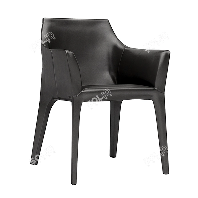 Sleek Tip Toe Chair by Bonaldo 3D model image 1