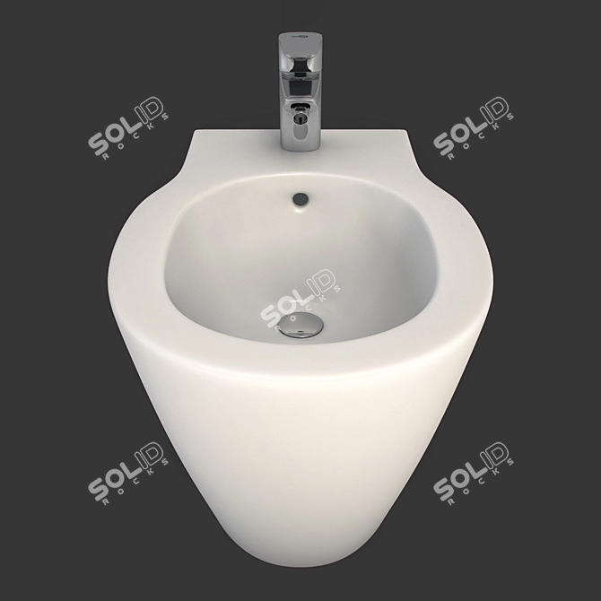 CONNECT Ceramic Bidet - Premium Hygiene Solution 3D model image 2