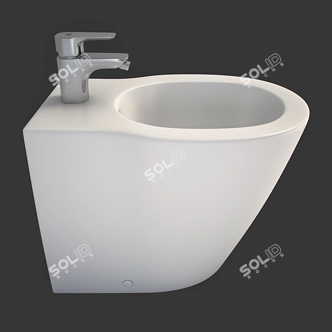 CONNECT Ceramic Bidet - Premium Hygiene Solution 3D model image 3