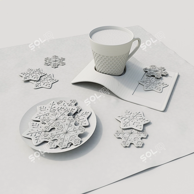 Title: Gingerbread Infused Tea 3D model image 2