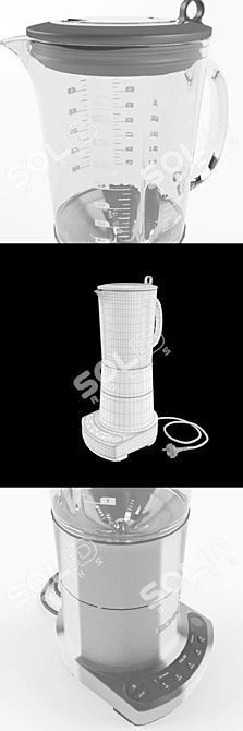 Compact Power Blender 3D model image 2