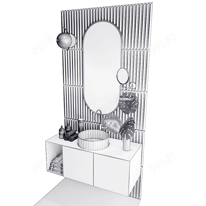 BluStone Bathroom Sink Set 3D model image 3