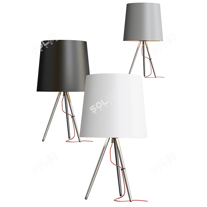 Elegant Glow: Eva Indirect Lamp 3D model image 1