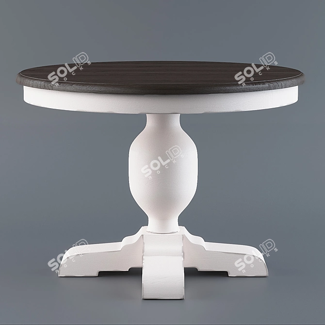 Sleek Round Table Design 3D model image 1