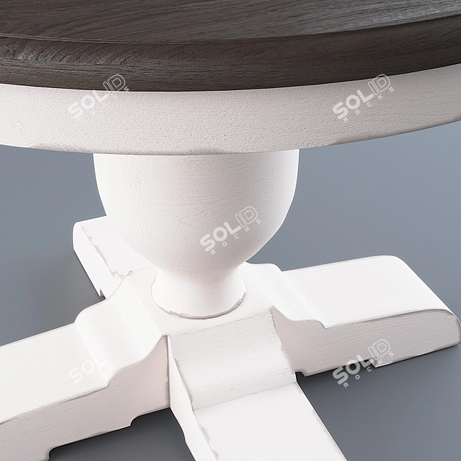 Sleek Round Table Design 3D model image 2