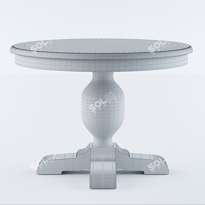 Sleek Round Table Design 3D model image 3