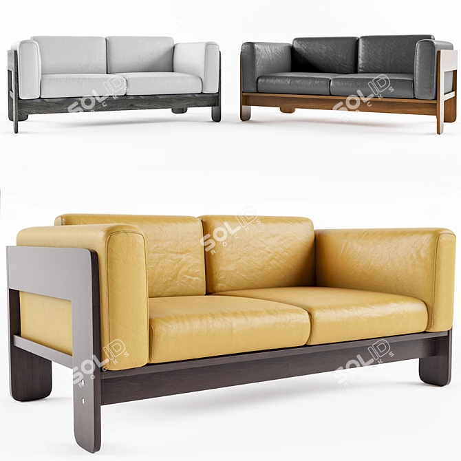 Modern Bastiano Knoll Sofa 3D model image 1