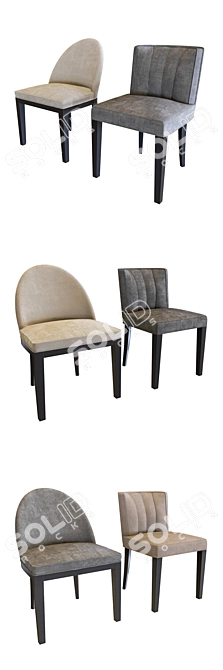 Eichholtz Dining Chairs: Windhaven & Fallon 3D model image 2