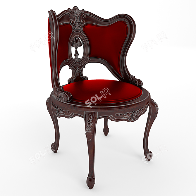 Elegant Venus Armchair: Stylish Comfort in Every Detail 3D model image 1