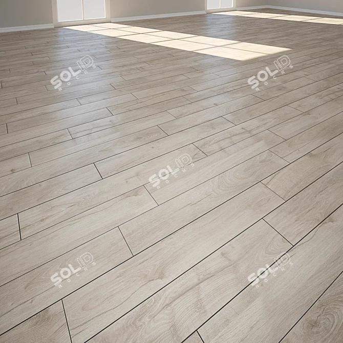 Elegant Parquet Flooring Collection 3D model image 3