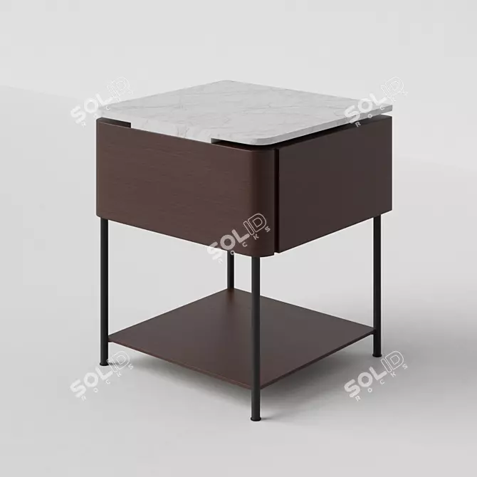 Elegant MisuraEmme Lindo Coffee Table 3D model image 1