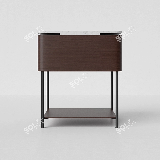 Elegant MisuraEmme Lindo Coffee Table 3D model image 2