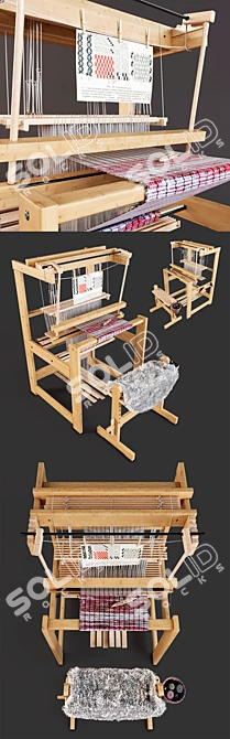 Glimakra Julia Weaving Machine: Swedish Craftsmanship 3D model image 2