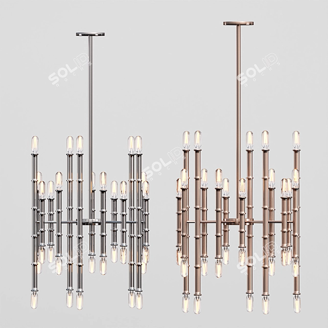 Modern Chandelier Lamp - SHP0001\5 3D model image 5