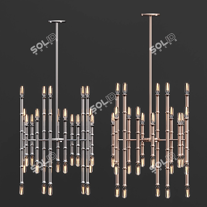 Modern Chandelier Lamp - SHP0001\5 3D model image 6