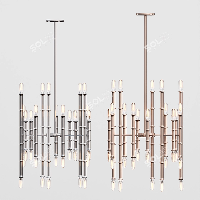 Modern Chandelier Lamp - SHP0001\5 3D model image 2