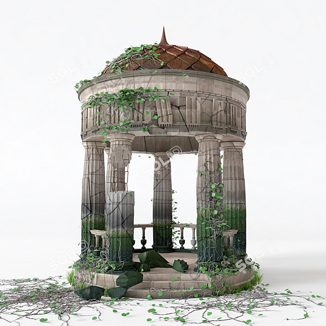Antique Rotunda - Classic Elegance 3D model image 1