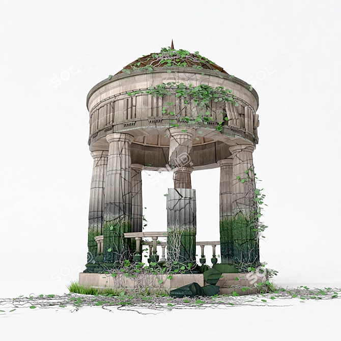 Antique Rotunda - Classic Elegance 3D model image 3
