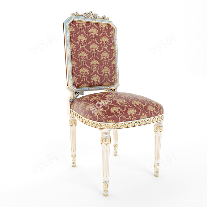 Elegant Begonya Chair 3D model image 1