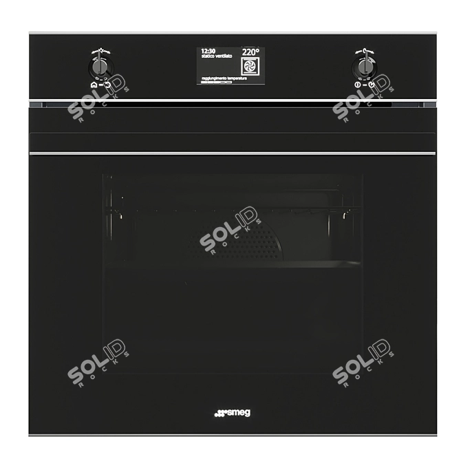 SMEG SF6603NXE: High-Quality 3D Oven 3D model image 3