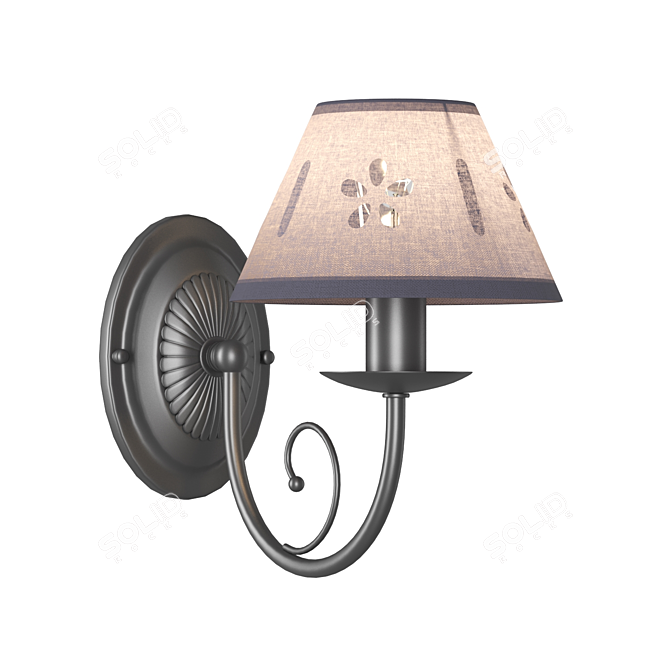 Title: Freya Emily Wall Sconce 3D model image 2