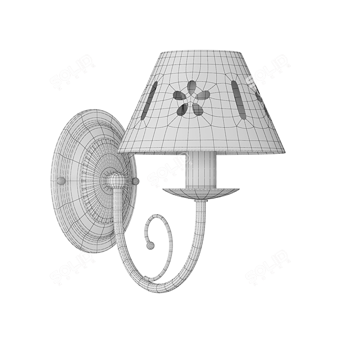 Title: Freya Emily Wall Sconce 3D model image 3