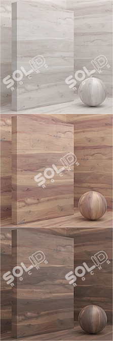 Seamless Wood/Veneer Material Set 3D model image 3