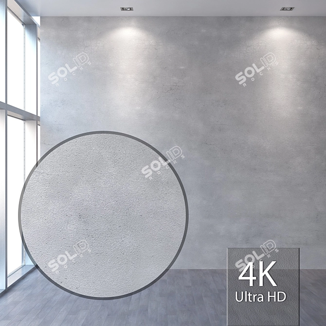 Seamless 4K Plaster Texture 3D model image 1