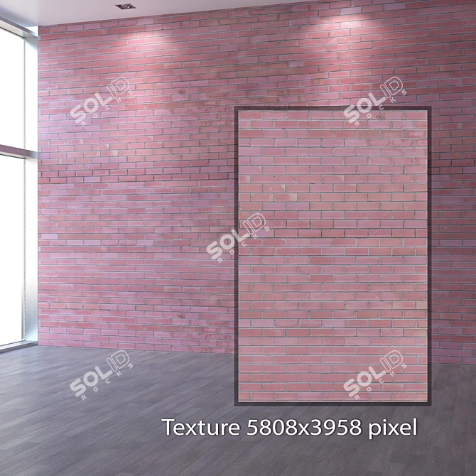 Seamless Bricklaying Texture 3D model image 2