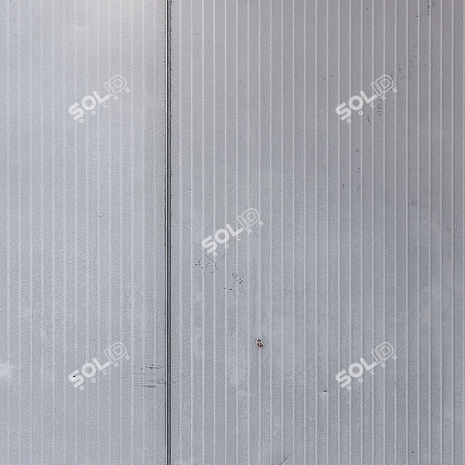 Seamless Metal Wall Panel Texture 3D model image 3