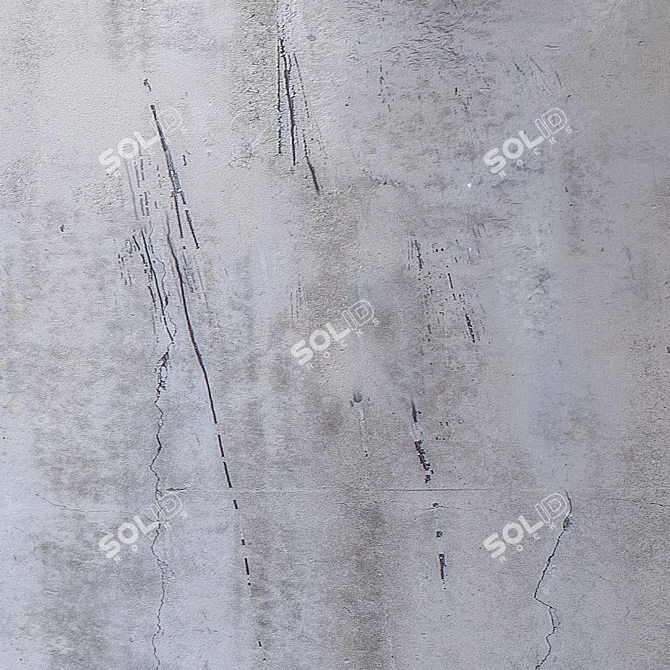 Seamless Concrete Wall Texture 3D model image 3