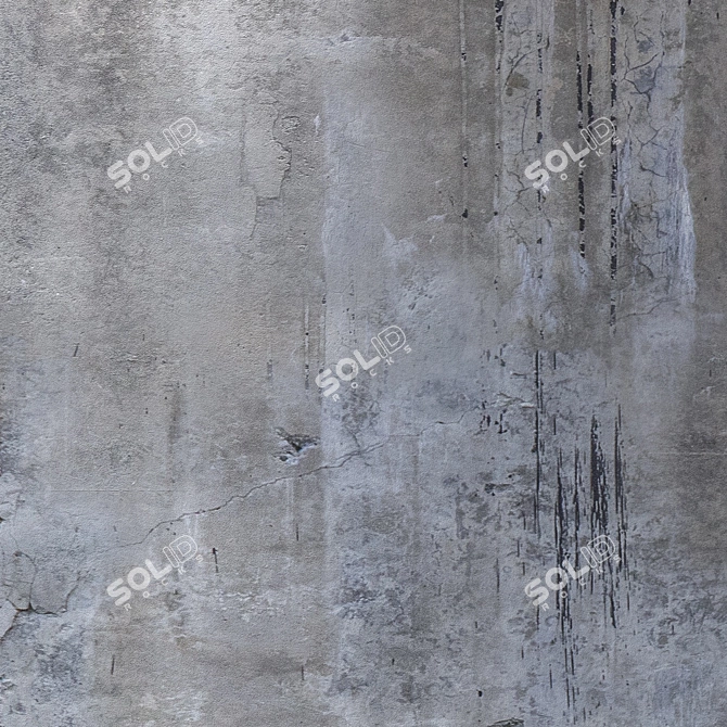 Seamless Concrete Wall Texture 3D model image 3