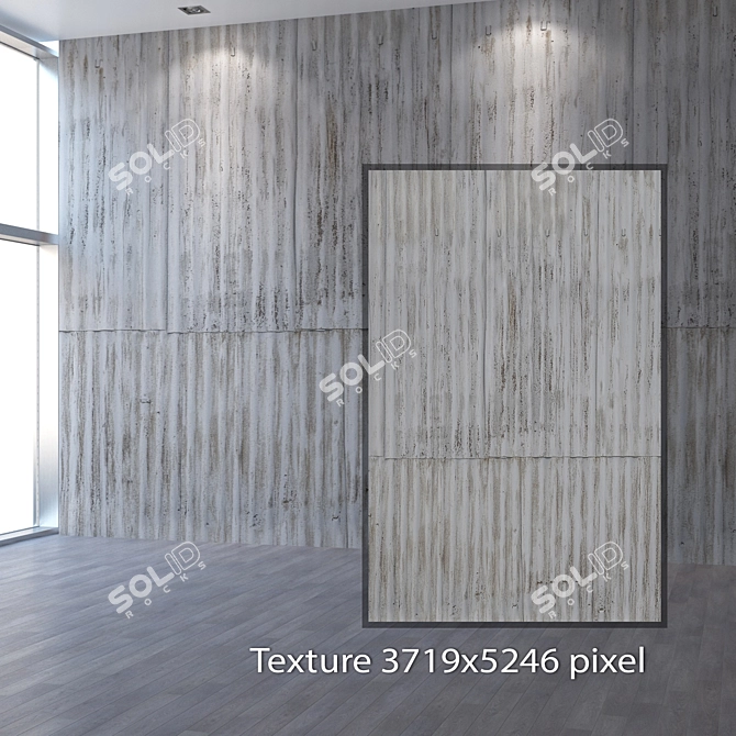 Seamless 4K Sheet Metal Texture 3D model image 2