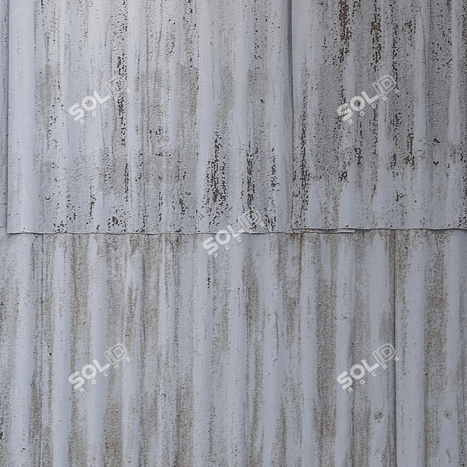 Seamless 4K Sheet Metal Texture 3D model image 3