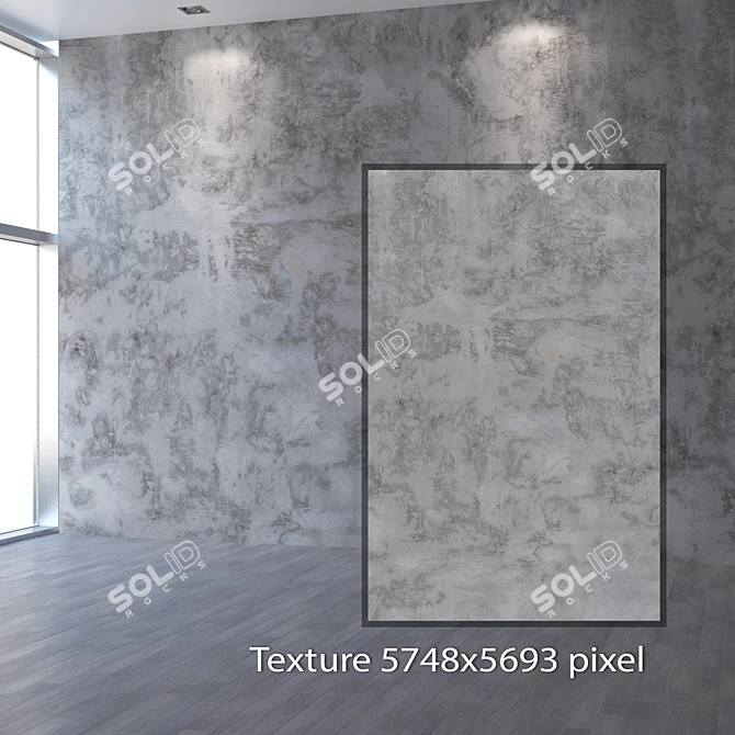 Seamless 4K Plaster Texture 3D model image 2