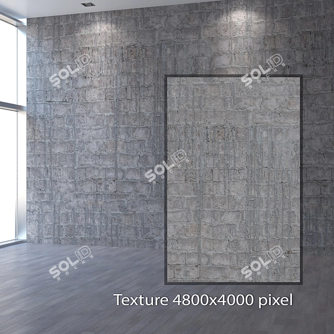 Seamless 4K Masonry Texture 3D model image 2