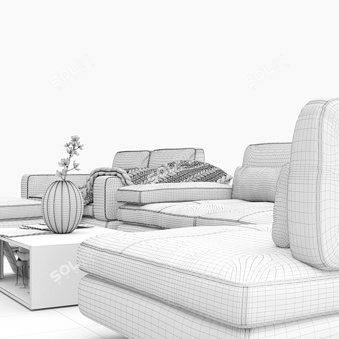 Modular Manchester Sofa 3D model image 3