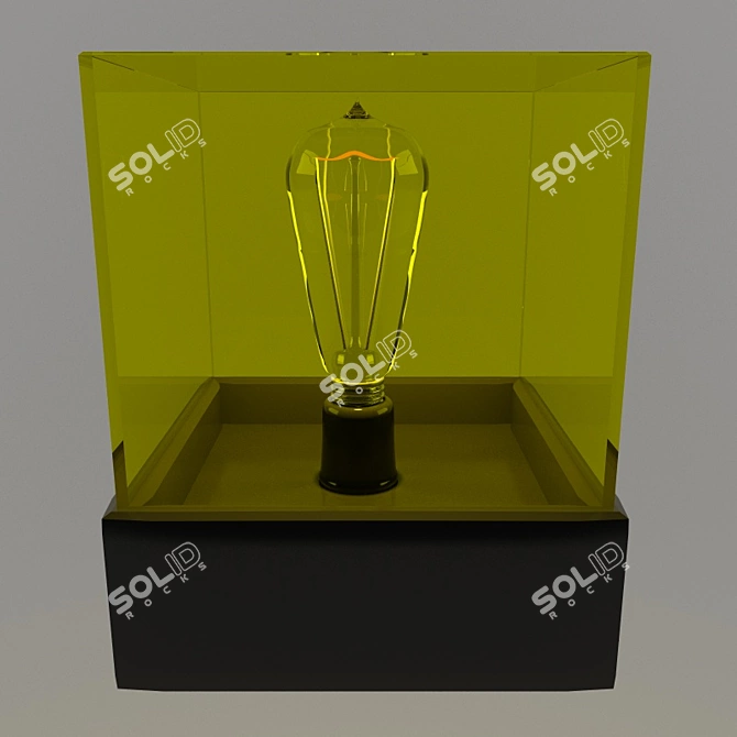 Golden Glow Nightlight 3D model image 1