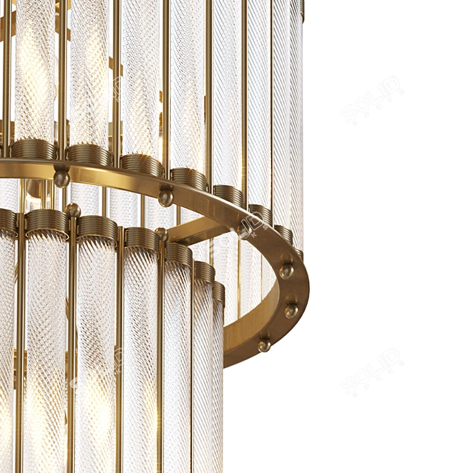 Antique Brass Double Lantern 3D model image 2