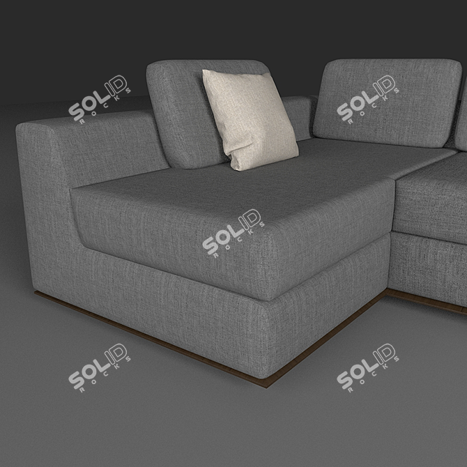 Miami Modular Sofa: Stylish Comfort 3D model image 2