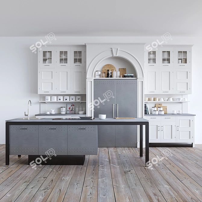 Marchi Cucine Montserrat: Classic Elegance 3D model image 1