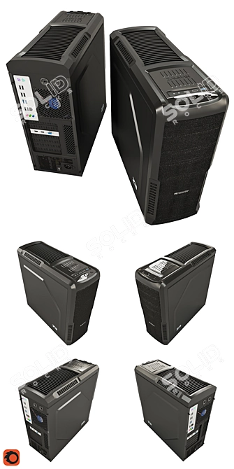 Zalman Z3 Desktop Tower System 3D model image 2