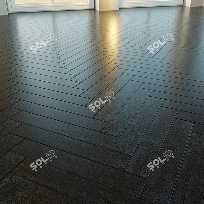 Title: Natural Wood Parquet Flooring 3D model image 2